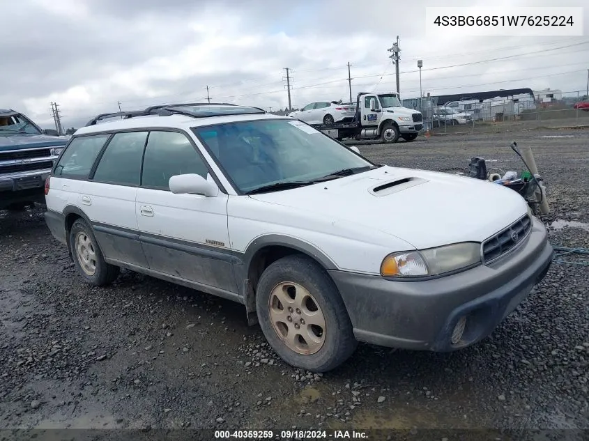 1998 Subaru Legacy Outback/Outback Limited/Outback Sport VIN: 4S3BG6851W7625224 Lot: 40359259