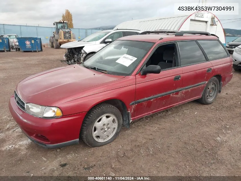 1998 Subaru Legacy L/Right Hand Postal Drive VIN: 4S3BK4353W7304991 Lot: 40601140