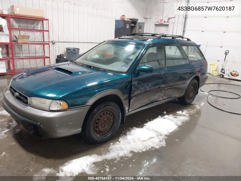 1998 Subaru Legacy Outback/Outback Limited/Outback Sport VIN: 4S3BG6857W7620187 Lot: 40764147