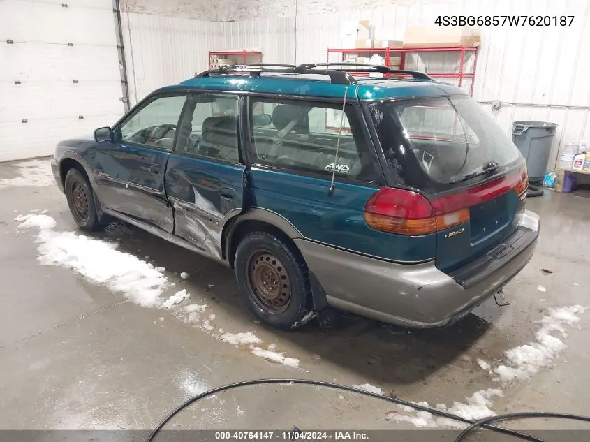 1998 Subaru Legacy Outback/Outback Limited/Outback Sport VIN: 4S3BG6857W7620187 Lot: 40764147