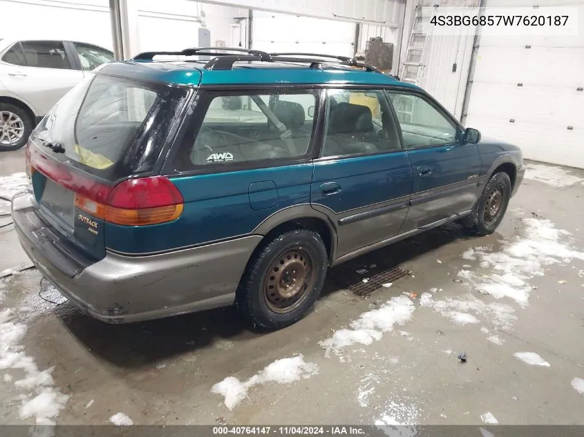 1998 Subaru Legacy Outback/Outback Limited/Outback Sport VIN: 4S3BG6857W7620187 Lot: 40764147