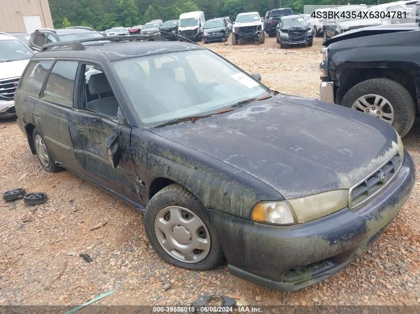 1999 Subaru Legacy VIN: 4S3BK4354X6304781 Lot: 40755596