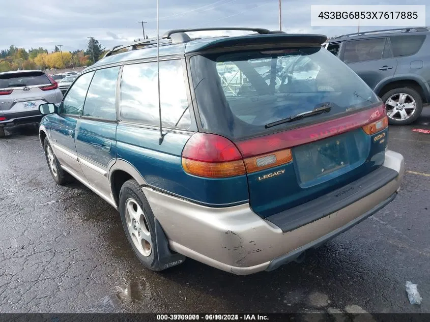 1999 Subaru Legacy 30Th Ann. Outback Ltd./Outback VIN: 4S3BG6853X7617885 Lot: 39709001