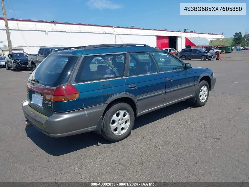 1999 Subaru Legacy 30Th Ann. Outback Ltd./Outback VIN: 4S3BG685XX7605880 Lot: 40002833