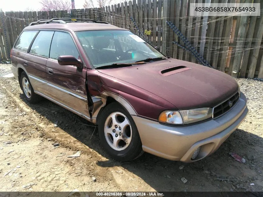 1999 Subaru Legacy 30Th Ann. Outback Ltd./Outback VIN: 4S3BG6858X7654933 Lot: 40216366