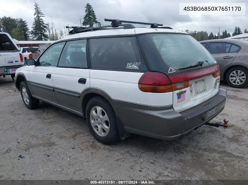 1999 Subaru Legacy 30Th Ann. Outback Ltd./Outback VIN: 4S3BG6850X7651170 Lot: 40373151