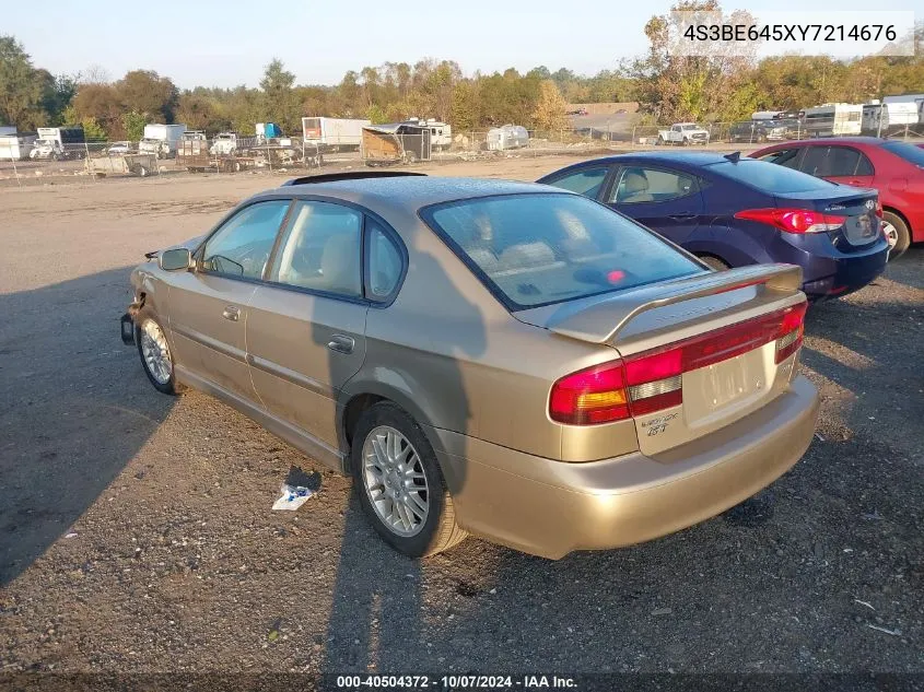 2000 Subaru Legacy Gt VIN: 4S3BE645XY7214676 Lot: 40504372