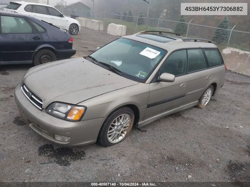 2000 Subaru Legacy Gt VIN: 4S3BH6453Y7306882 Lot: 40507140