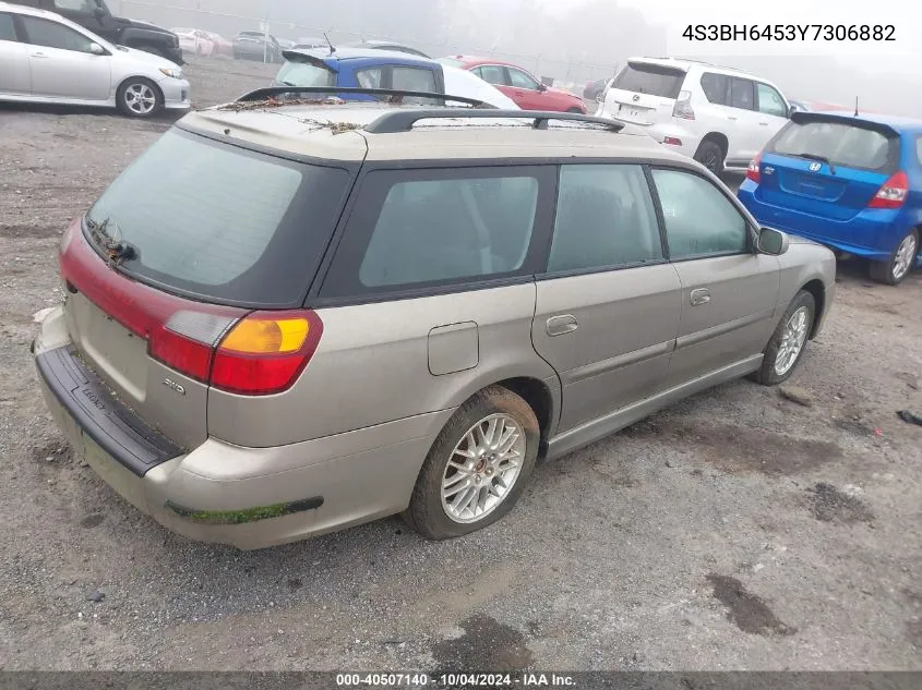 2000 Subaru Legacy Gt VIN: 4S3BH6453Y7306882 Lot: 40507140