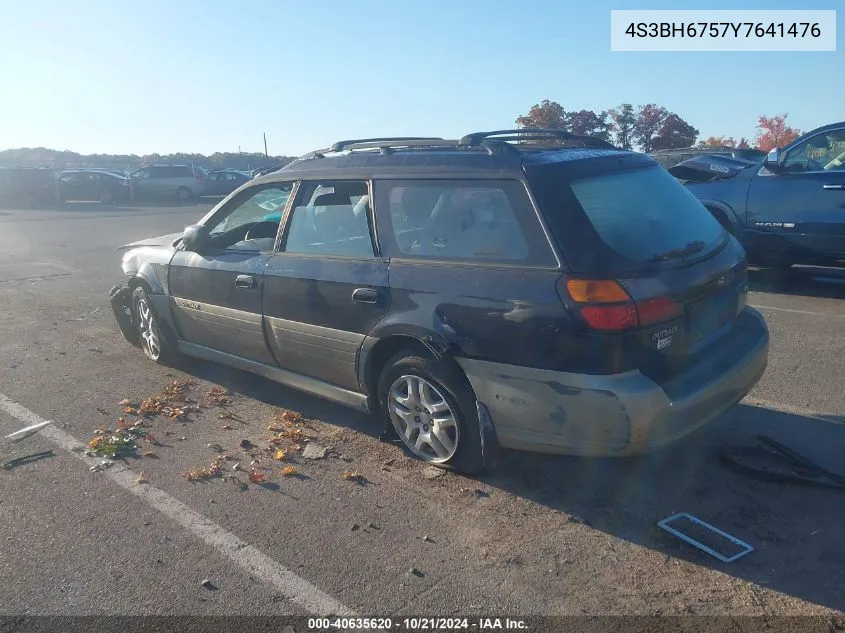 2000 Subaru Legacy Outback Awp VIN: 4S3BH6757Y7641476 Lot: 40635620