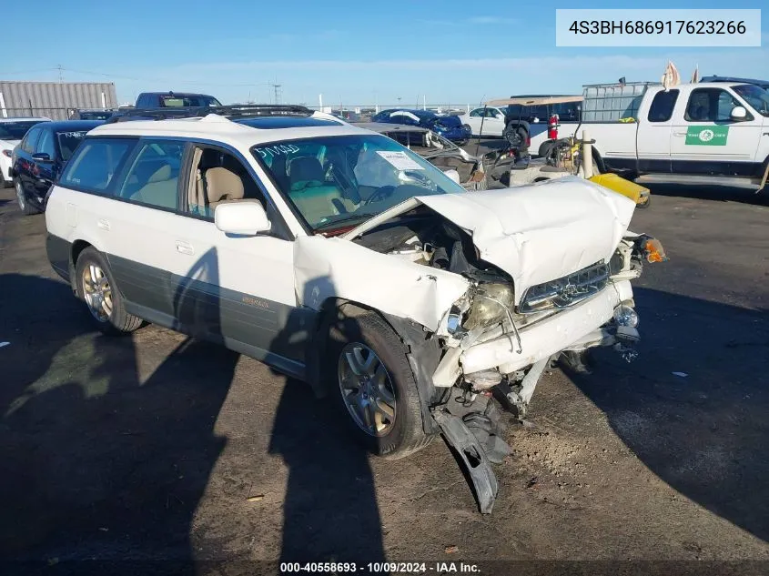 2001 Subaru Legacy Outback Limited VIN: 4S3BH686917623266 Lot: 40558693