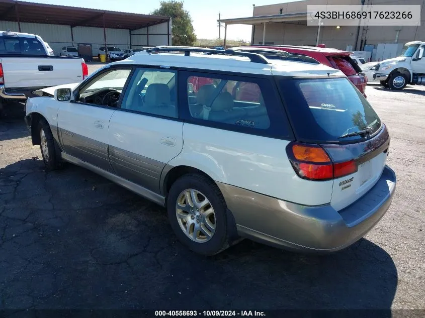 2001 Subaru Legacy Outback Limited VIN: 4S3BH686917623266 Lot: 40558693