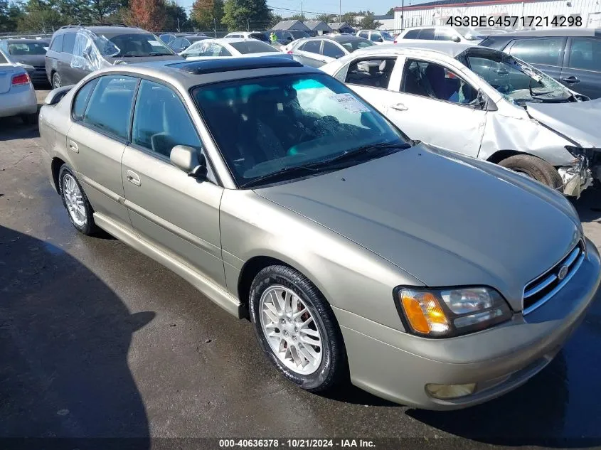 2001 Subaru Legacy Gt VIN: 4S3BE645717214298 Lot: 40636378