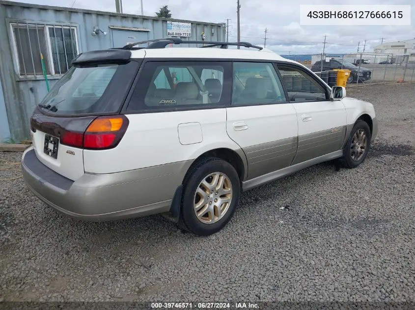 2002 Subaru Outback Limited VIN: 4S3BH686127666615 Lot: 39746571