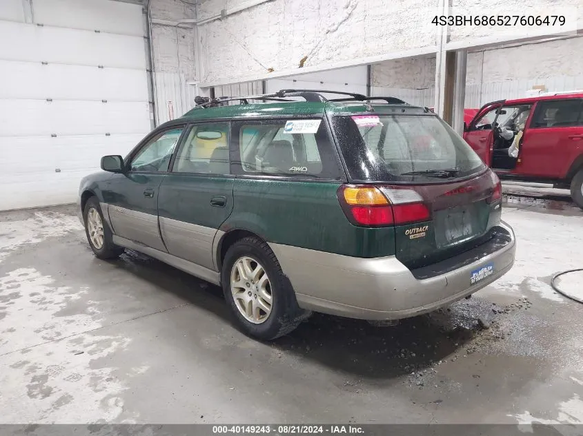 4S3BH686527606479 2002 Subaru Legacy Outback Limited