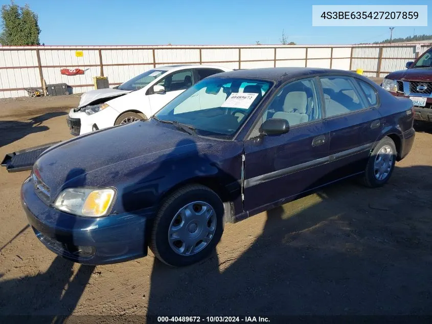 2002 Subaru Legacy L VIN: 4S3BE635427207859 Lot: 40489672