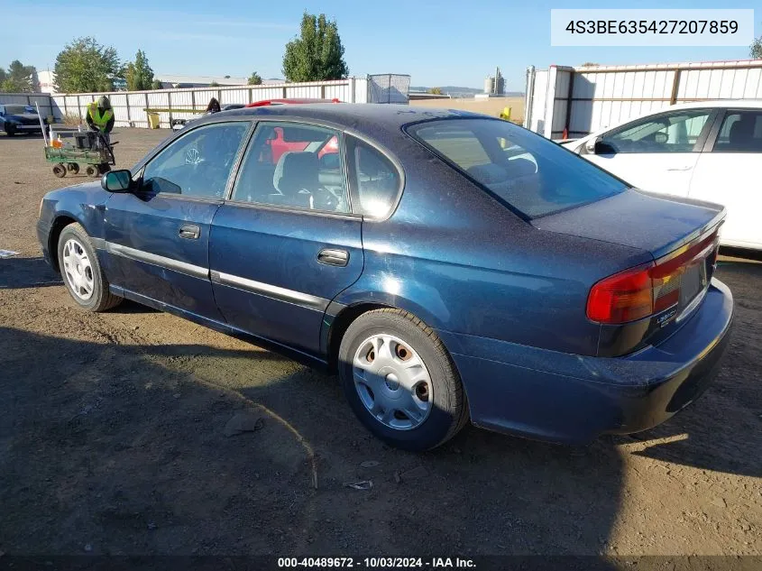 2002 Subaru Legacy L VIN: 4S3BE635427207859 Lot: 40489672