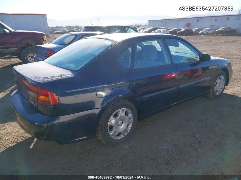 2002 Subaru Legacy L VIN: 4S3BE635427207859 Lot: 40489672