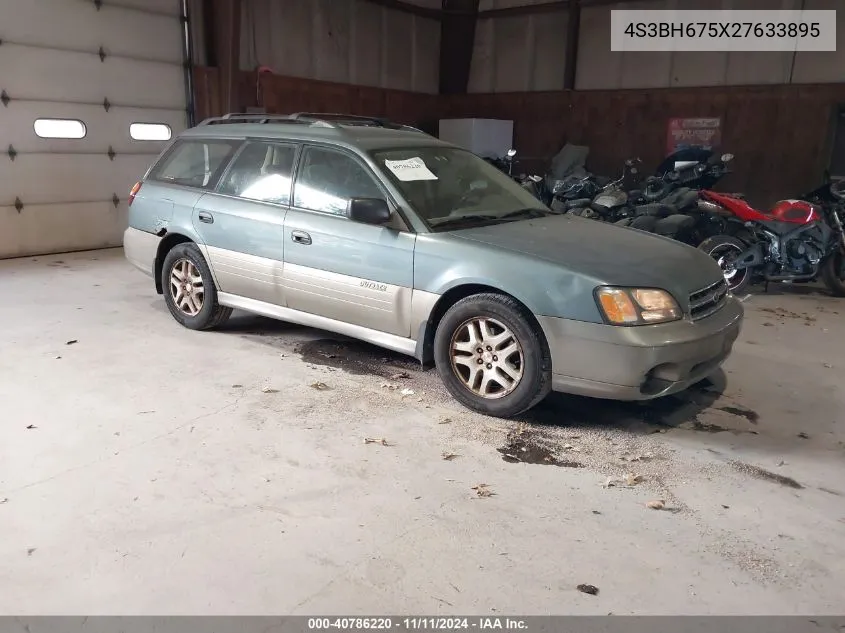 2002 Subaru Legacy Outback Awp VIN: 4S3BH675X27633895 Lot: 40786220