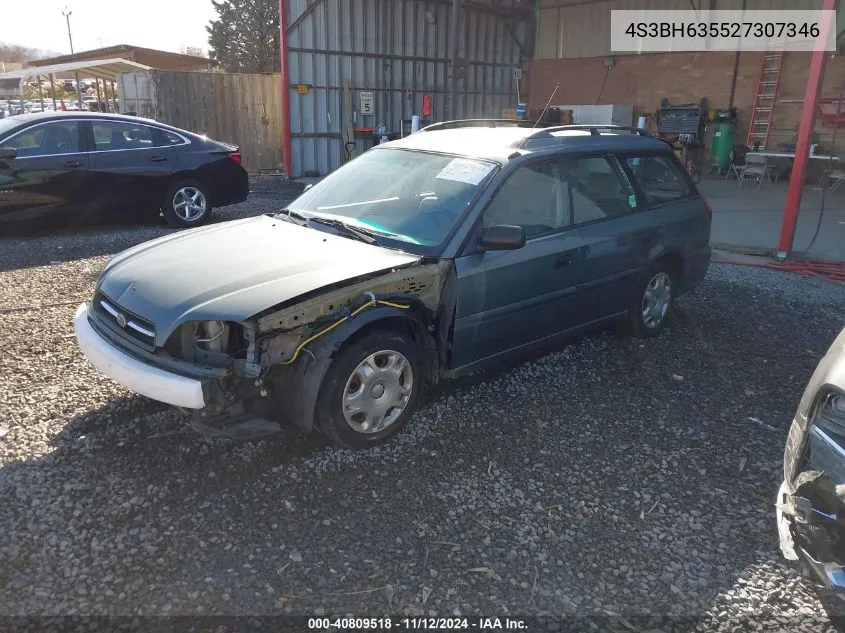 2002 Subaru Legacy L VIN: 4S3BH635527307346 Lot: 40809518