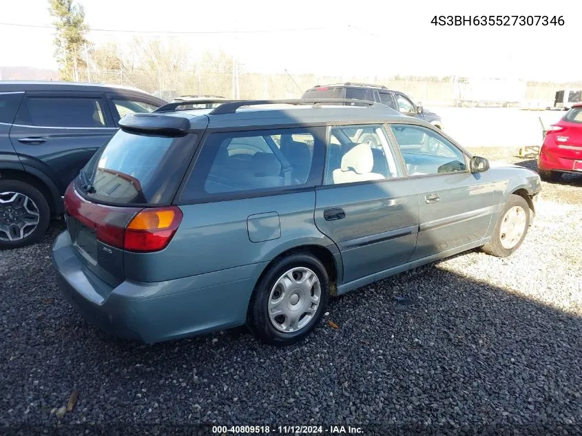 2002 Subaru Legacy L VIN: 4S3BH635527307346 Lot: 40809518