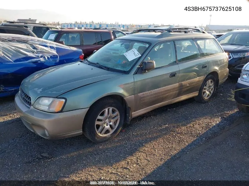 2003 Subaru Legacy Outback VIN: 4S3BH675737625108 Lot: 39378138