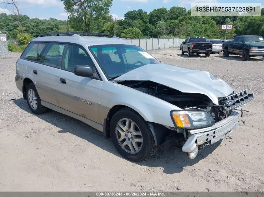 2003 Subaru Legacy Outback VIN: 4S3BH675537623891 Lot: 39736243