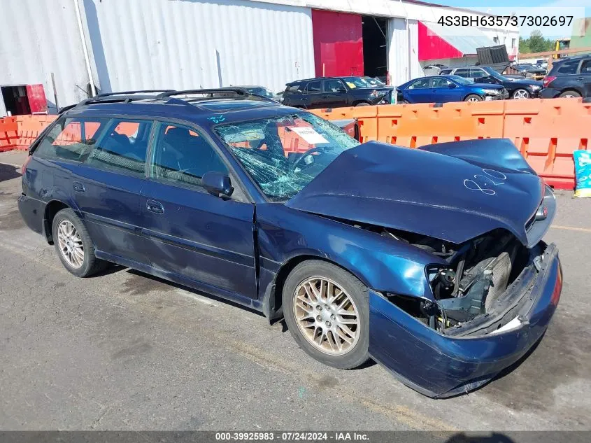 2003 Subaru Legacy L/L W/Special Edition Package/Outback VIN: 4S3BH635737302697 Lot: 39925983