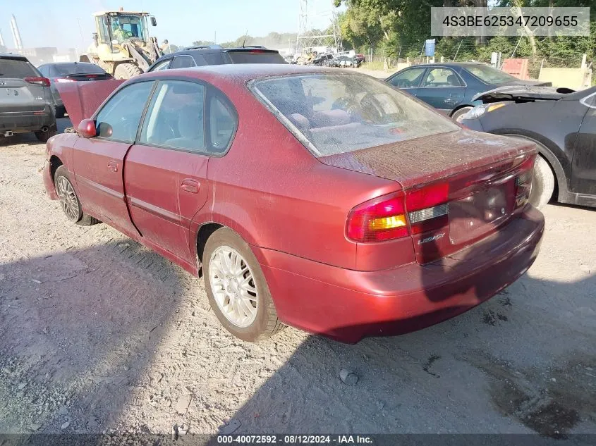 2004 Subaru Legacy L/L W/35Th Anniversary Edition VIN: 4S3BE625347209655 Lot: 40072592