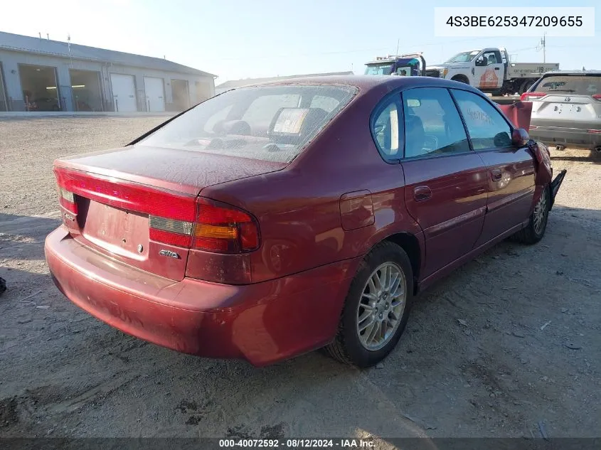 2004 Subaru Legacy L/L W/35Th Anniversary Edition VIN: 4S3BE625347209655 Lot: 40072592