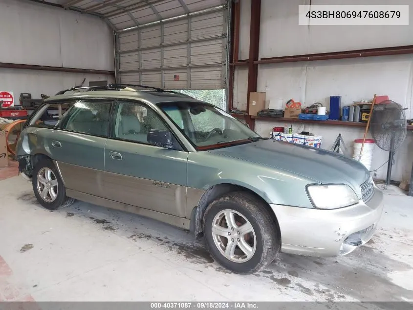 2004 Subaru Legacy Wagon Outback H6 3.0 Ll Bean VIN: 4S3BH806947608679 Lot: 40371087