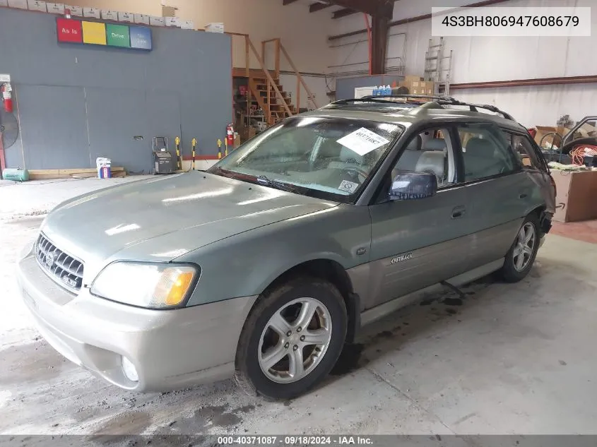 2004 Subaru Legacy Wagon Outback H6 3.0 Ll Bean VIN: 4S3BH806947608679 Lot: 40371087