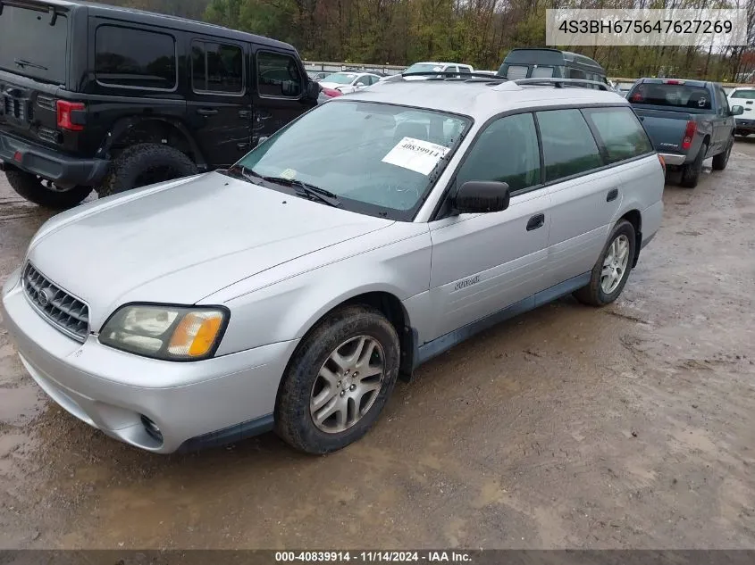 2004 Subaru Legacy Outback Awp VIN: 4S3BH675647627269 Lot: 40839914