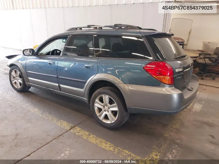 2005 Subaru Outback 2.5Xt Limited VIN: 4S4BP67C854379025 Lot: 40069732