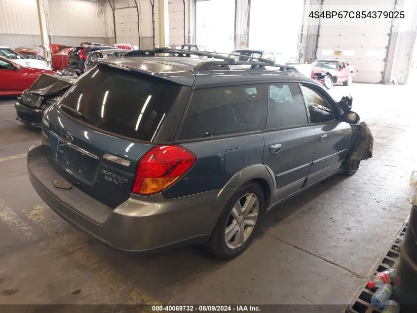 2005 Subaru Outback 2.5Xt Limited VIN: 4S4BP67C854379025 Lot: 40069732