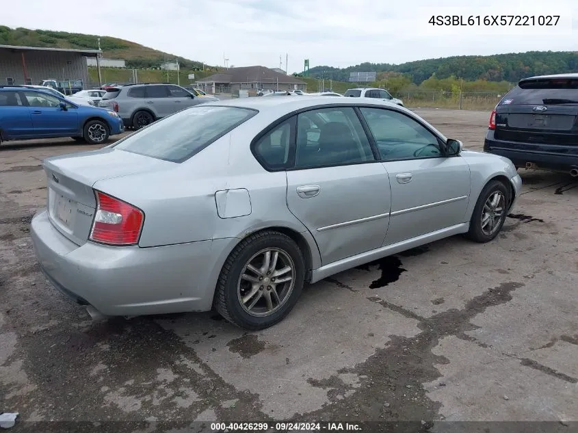 2005 Subaru Legacy 2.5I VIN: 4S3BL616X57221027 Lot: 40426299