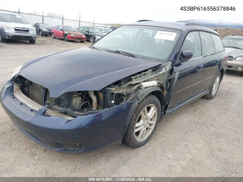 2005 Subaru Legacy 2.5I VIN: 4S3BP616556378846 Lot: 40752981