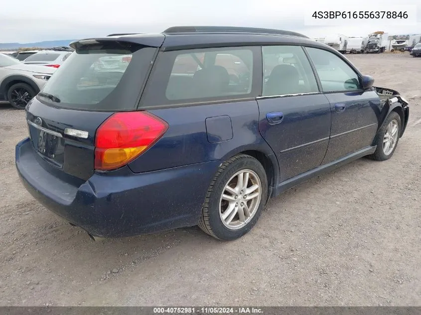 2005 Subaru Legacy 2.5I VIN: 4S3BP616556378846 Lot: 40752981