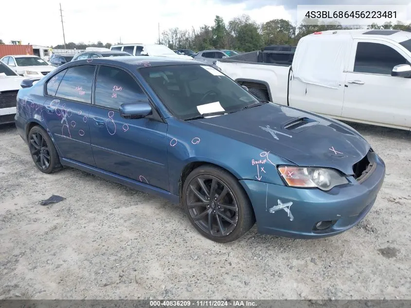 2005 Subaru Legacy 2.5Gt VIN: 4S3BL686456223481 Lot: 40836209