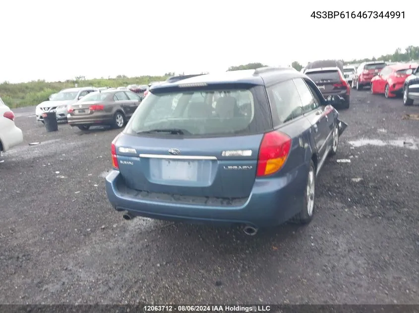 2006 Subaru Legacy 2.5I VIN: 4S3BP616467344991 Lot: 12063712