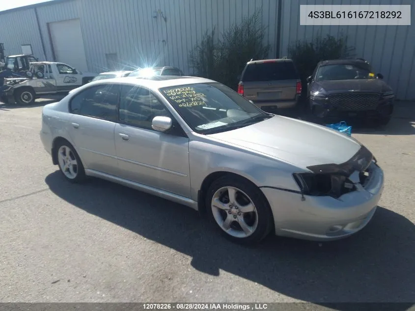 4S3BL616167218292 2006 Subaru Legacy 2.5I