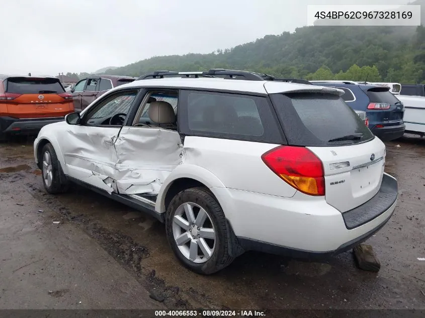 4S4BP62C967328169 2006 Subaru Outback 2.5I Limited