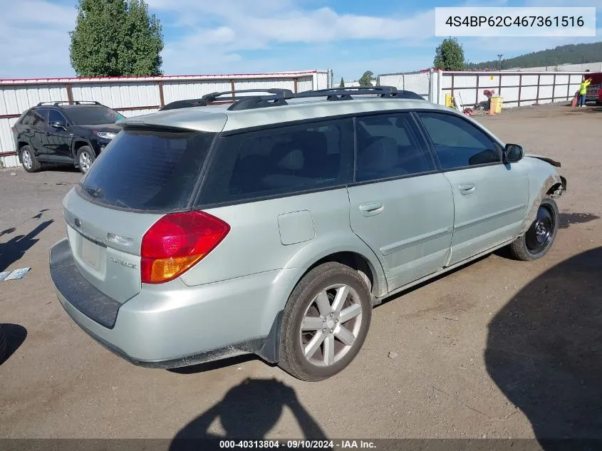 4S4BP62C467361516 2006 Subaru Legacy Outback 2.5I Limited