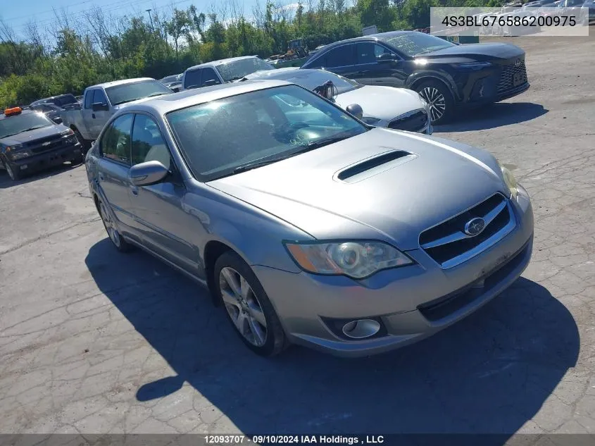 2008 Subaru Legacy VIN: 4S3BL676586200975 Lot: 12093707