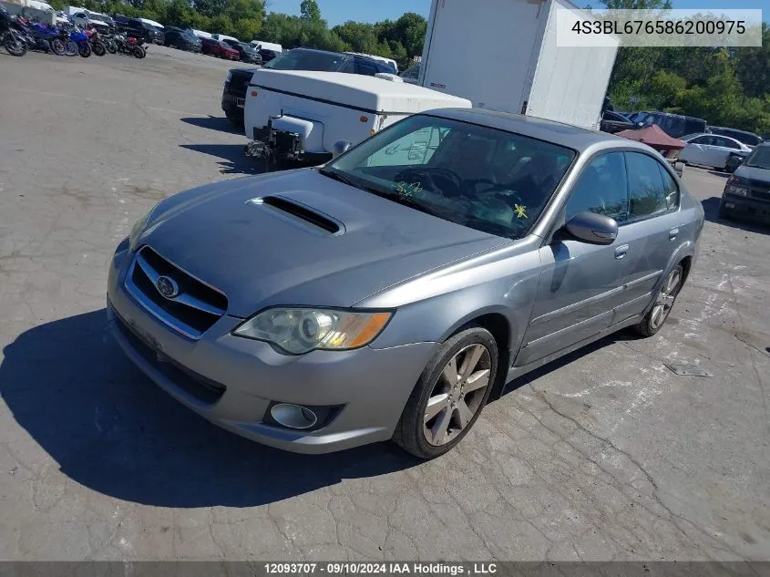 2008 Subaru Legacy VIN: 4S3BL676586200975 Lot: 12093707