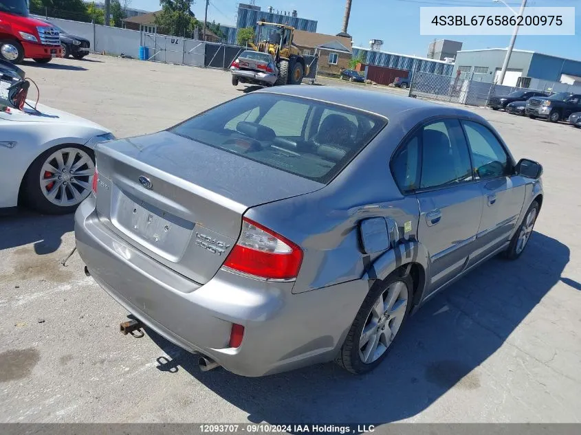 2008 Subaru Legacy VIN: 4S3BL676586200975 Lot: 12093707