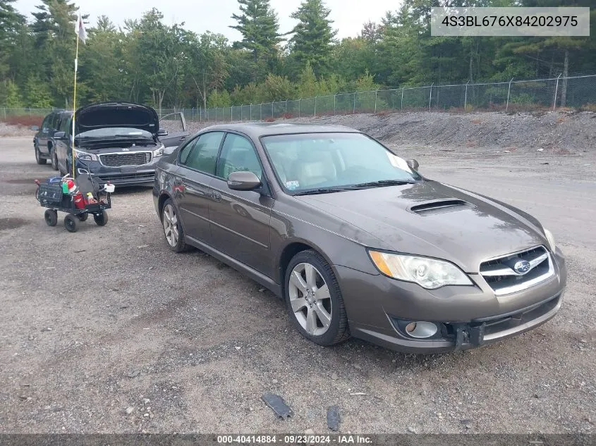 2008 Subaru Legacy 2.5Gt Limited VIN: 4S3BL676X84202975 Lot: 40414884