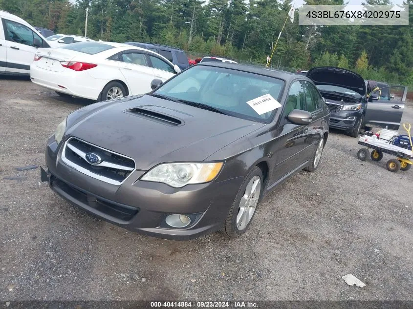 2008 Subaru Legacy 2.5Gt Limited VIN: 4S3BL676X84202975 Lot: 40414884