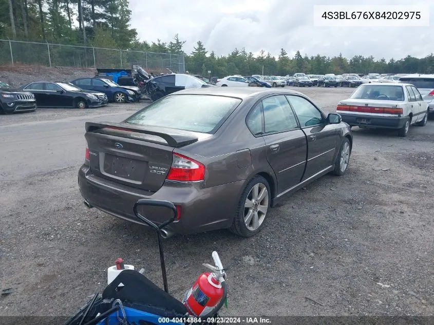 2008 Subaru Legacy 2.5Gt Limited VIN: 4S3BL676X84202975 Lot: 40414884