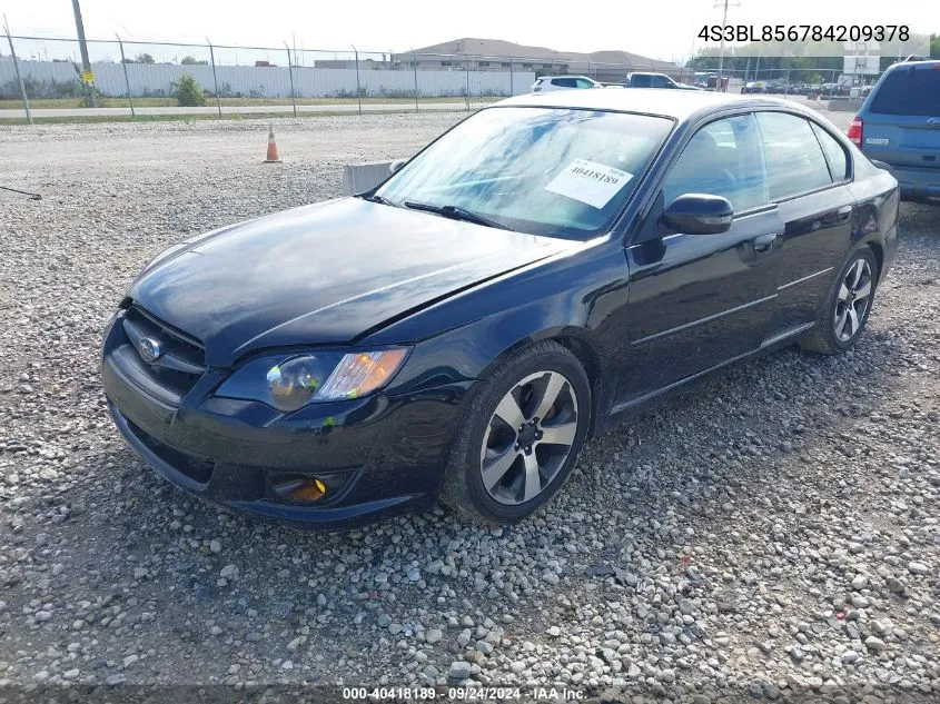 2008 Subaru Legacy 3.0R Limited VIN: 4S3BL856784209378 Lot: 40418189